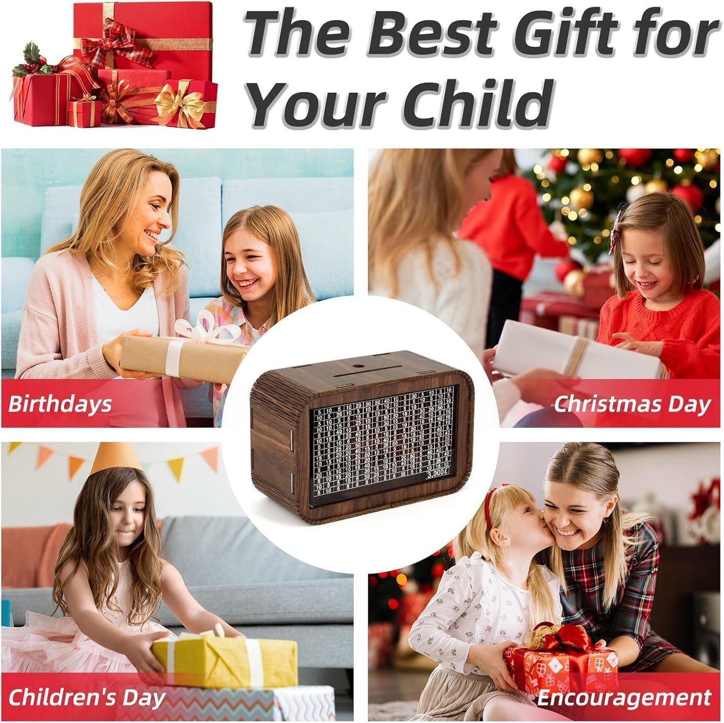 Wooden Money Saving Box – Save ₹1,00,000 with Style & Motivation