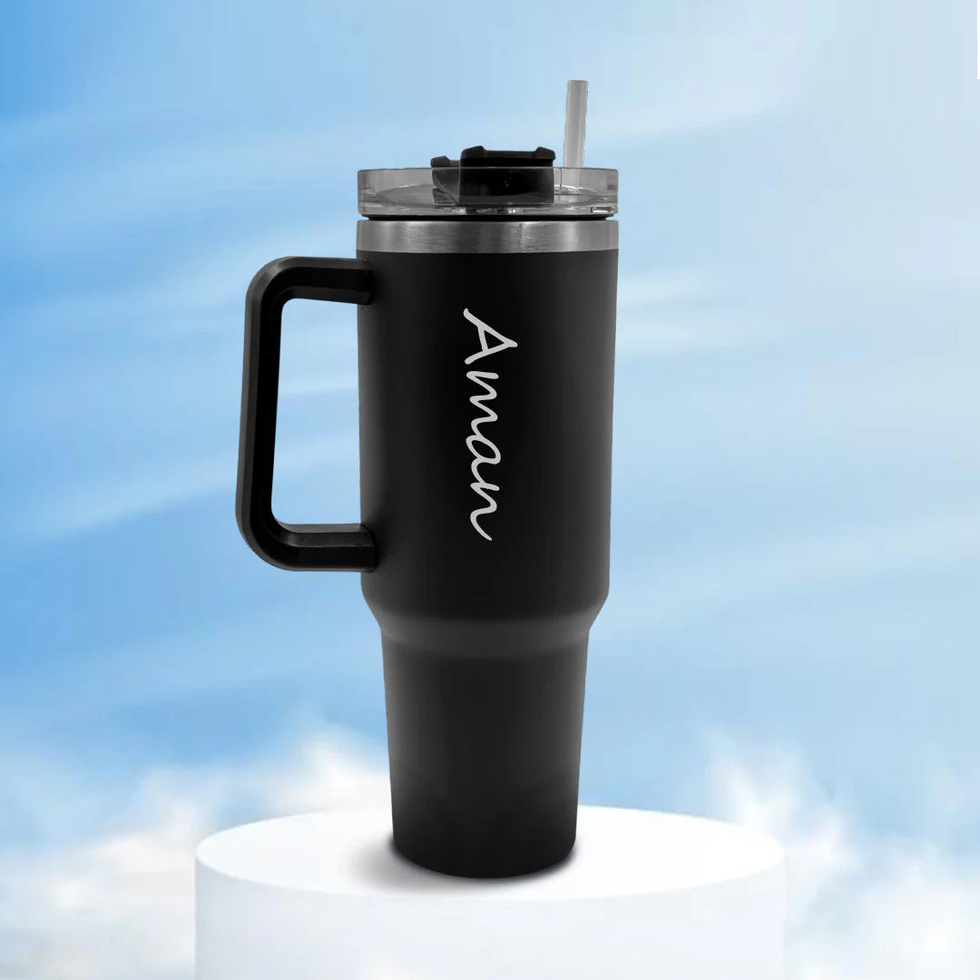 Personalized Trendy Tumbler - Stylish and personal, like a tumbler with your vibe.