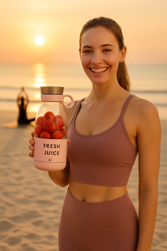 Portable Blender Bottle :- Evokes freshness, energy, and dynamic blending.