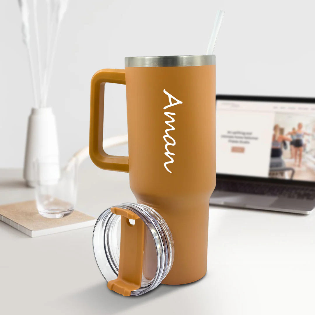 Personalized Trendy Tumbler - Stylish and personal, like a tumbler with your vibe.