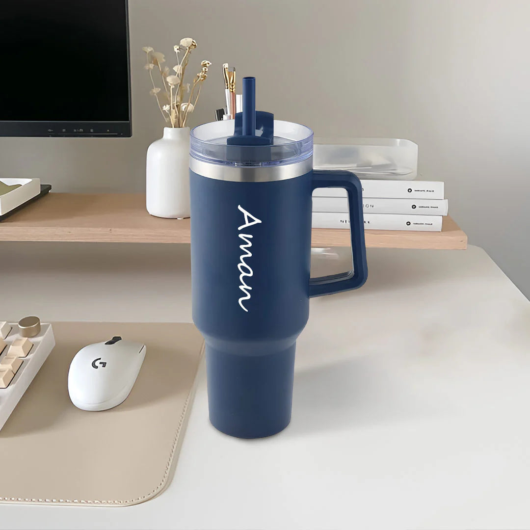 Personalized Trendy Tumbler - Stylish and personal, like a tumbler with your vibe.