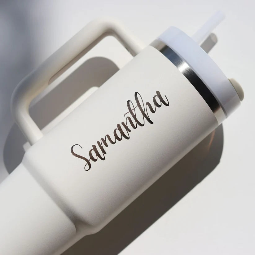 Personalized Trendy Tumbler - Stylish and personal, like a tumbler with your vibe.
