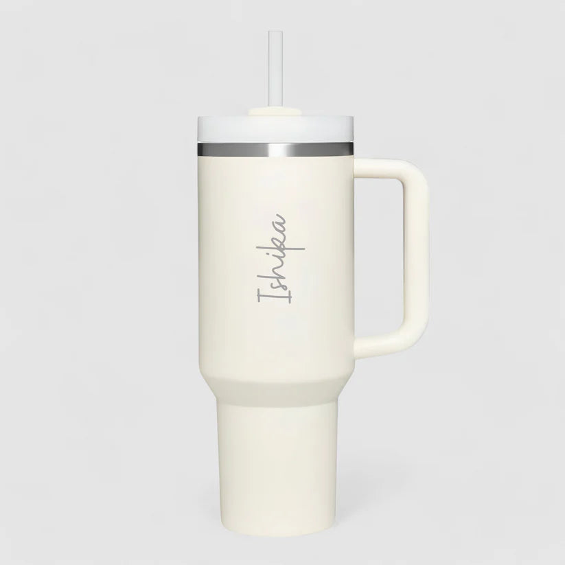 Personalized Trendy Tumbler - Stylish and personal, like a tumbler with your vibe.