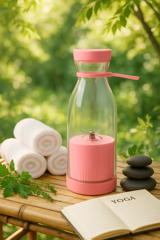 Portable Blender Bottle :- Evokes freshness, energy, and dynamic blending.