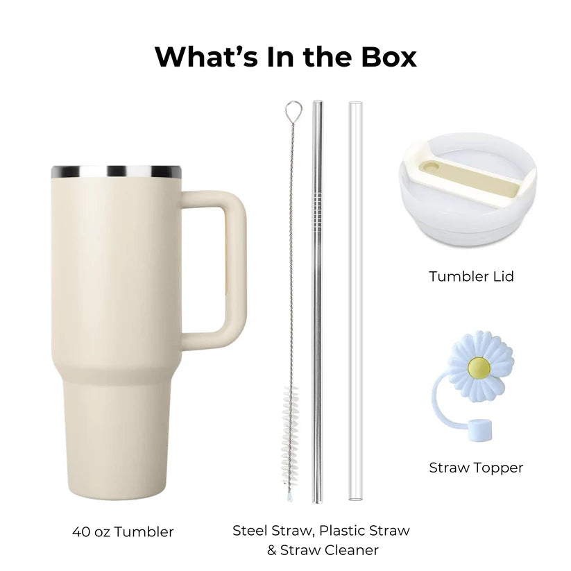 Personalized Trendy Tumbler - Stylish and personal, like a tumbler with your vibe.